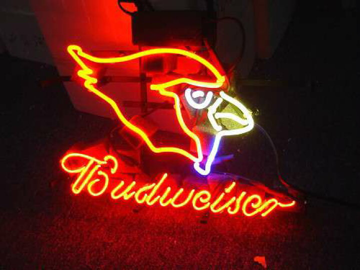 楽天市場】【海外直輸入商品・納期1週間〜 3週間程度】【全国送料 Budweiser ネオンサイン ネオン管看板