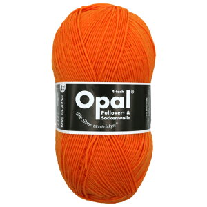 毛糸 Opal オパール 靴下用毛糸 Uni 2013 / ネオンオレンジてあみ かぎ針 棒針 ニット 手編み 編み物 手芸 ハンドメイド 手作り