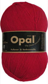 毛糸 Opal オパール Uni 5180 / レッドてあみ かぎ針 棒針 ニット 手編み 編み物 手芸 ハンドメイド 手作り☆オパール