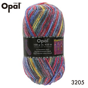 毛糸 Opal オパール 靴下用毛糸 Hundertwasser 3205てあみ かぎ針 棒針 ニット 手編み 編み物 手芸 ハンドメイド 手作り