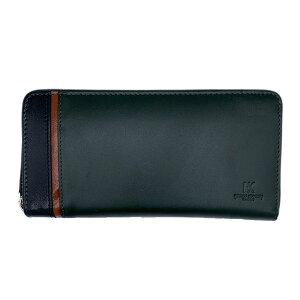 【ラッピング袋無料】メンズ 財布 ラウンドファスナー HIROKO KOSHINO HOMME コシノヒロコ トリコロール ラウンドファスナー長財布 hks-4 財布 メンズ財布 ブラック 黒 緑 紺 小銭入れあり お父さん