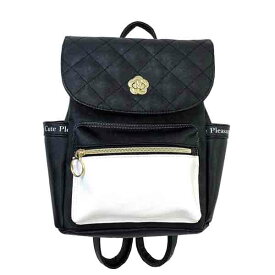 【ラッピング袋無料】かわいい ミニリュック Sherie Lips キルトモノトーン かぶせミニリュック lky-616 キッズ 小学校 リュックサック 高学年 低学年 リュック 誕生日プレゼント 女子 女の子 人気 小学生 お出かけ 小さめ おしゃれ 韓国 バッグ 黒 白 クリスマス 大人っぽい