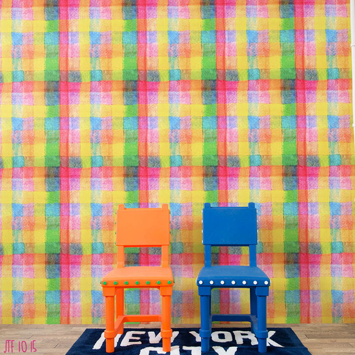 楽天市場 壁紙 フリース壁紙 Jebrille Wallpaper カラフルチェック 巾46cmx10m チェック柄 ガーリー キッズ ポップ おしゃれ はがせる壁紙 貼ってはがせる壁紙 かべがみ革命 楽天市場 壁紙 フリース壁紙 Jebrille Wallpaper カラフルチェック 巾46cmx10m チェック柄 ガーリー キッズ ポップ おしゃれ はがせる壁紙 貼ってはがせる壁紙 かべがみ革命