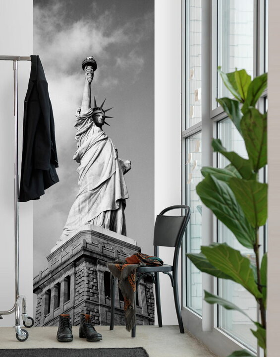 楽天市場 壁紙 フリース壁紙 Jebrille Wallpaper 自由の女神 92cmx2 5m パネル式 Ny ニューヨーク おしゃれ はがせる壁紙 貼ってはがせる壁紙 かべがみ革命