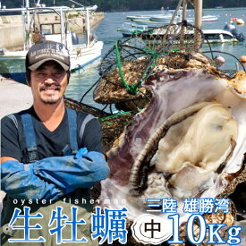 カキ 生牡蠣 殻付き 10kg 中 食べやすい 生食用 宮城県 石巻産 漁師直送 格安カキ 生牡蠣 お取り寄せ プレゼント［ 父の日 ギフト プレゼント］