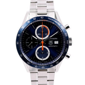 タグホイヤー TAG HEUER カレラ クロノグラフ キャリバー16 CV2015.BA0786 ブルーダイヤル 43mm SS メンズ 腕時計【中古】【送料無料】