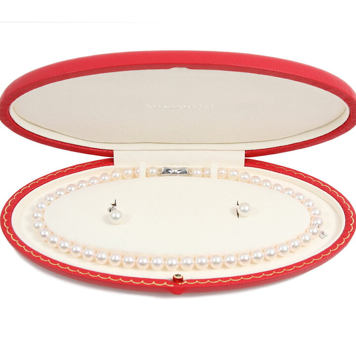 楽天市場】ミキモト MIKIMOTO パール ネックレス ピアス セット K18  