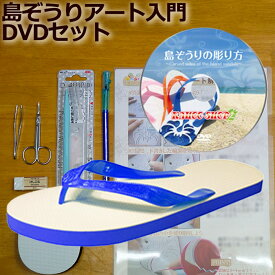 メンズ ビーチサンダル島ぞうり アート入門セット デラックス ( ブルー 28cm ) 「人気の スカイウェイ ブランド 」 島ぞうり メンズ レディース キッズ 子供 ビーサン 【 SKYWAY 元祖 島草履 （ 島ぞうり ） 】 【 送料無料 】