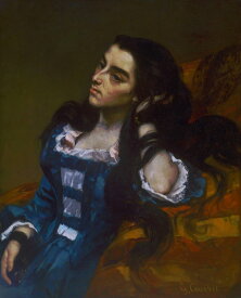 絵画 インテリア 額入り 壁掛け複製油絵ギュスターヴ・クールベ スペイン女性 油彩画 複製画 選べる額縁 選べるサイズ