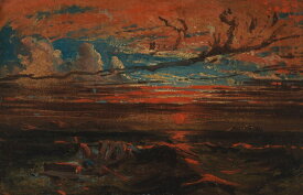 絵画 インテリア 額入り 壁掛け複製油絵フランシス・ダンビー 嵐の後の夕暮れの海 油彩画 複製画 選べる額縁 選べるサイズ