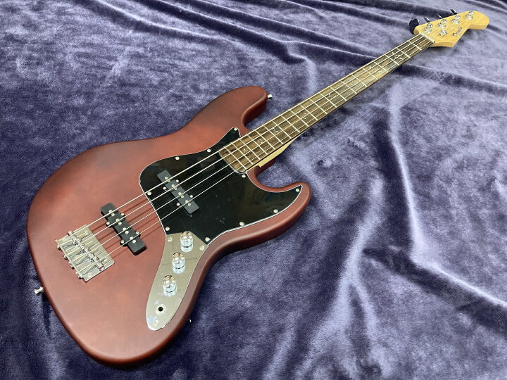 楽天市場 楽天スーパーsale特価品 ジャズベース ジャズべ エレキベース エレキ ベース Bass 楽器 音楽 機材 Music 弦 木 木材 かっこいい 調整済み ワインレッド 黒ピックガード Derulo かいじゅうたちの森