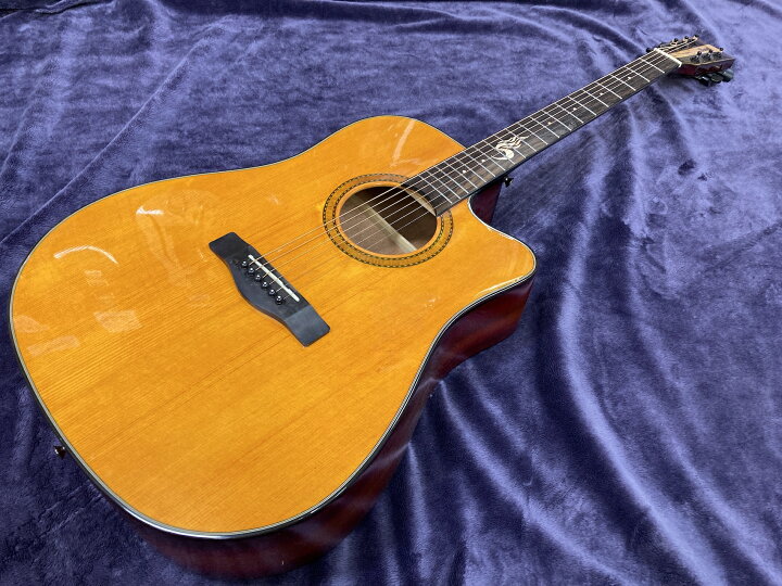 楽天市場 アコースティックギター アコギ ギター Guitar 楽器 音楽 機材 Music 弦 木 木材 かっこいい 調整済み ナチュラル Derulo かいじゅうたちの森