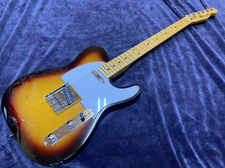 楽天市場 Derulo エレキギター エレキ ギター Guitar 楽器 音楽 機材 Music 弦 木 木材 かっこいい 調整済み 茶色 サンバースト テレキャス テレキャスター かいじゅうたちの森