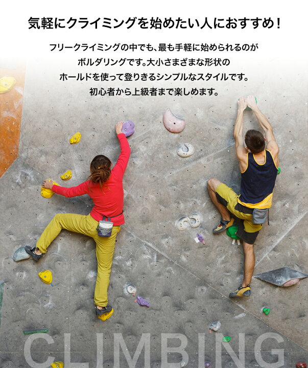 楽天市場】クライミング ホールド ボルダリング セット木壁・パネル用 