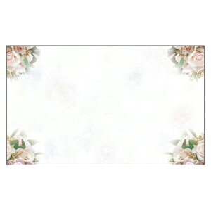 【DMM-005】20枚パック 気軽に使える名刺サイズのメッセージカード フローラル 結婚式 カード ミニ 花束 バラ デザインメッセージカードミニ ミニメッセージカード【メール便対応商