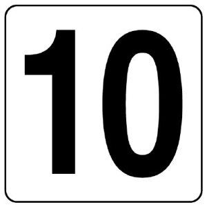 ���j�b�g 844-80�`844-90 �ԍ��D�X�e�b�J�[�i100×100mm�j 0�`10 �i���j 5����