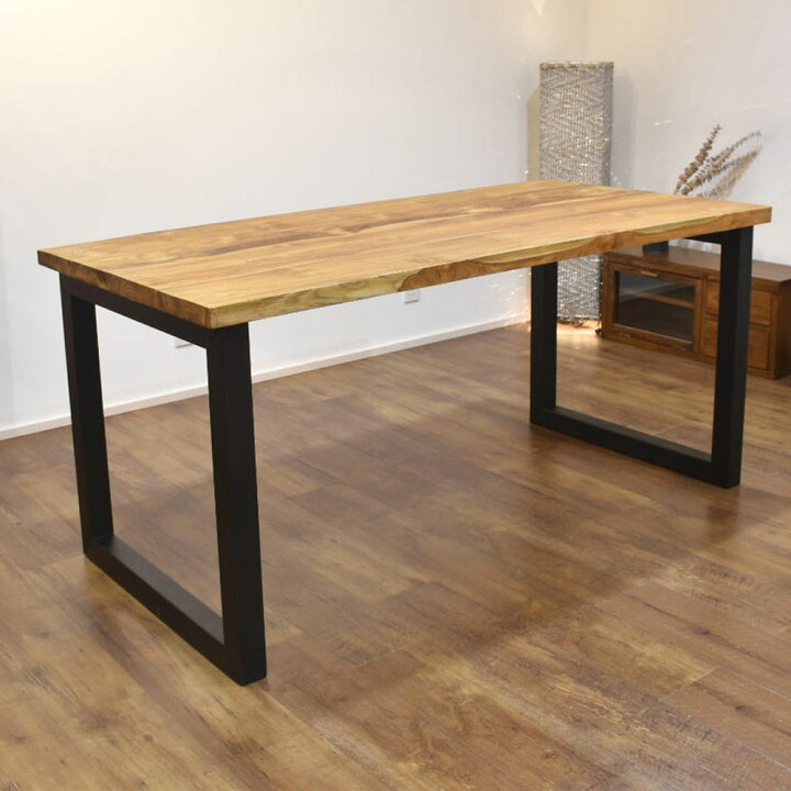 楽天市場】BALI チーク&アイアンダイニングテーブル W160cm テーブル 
