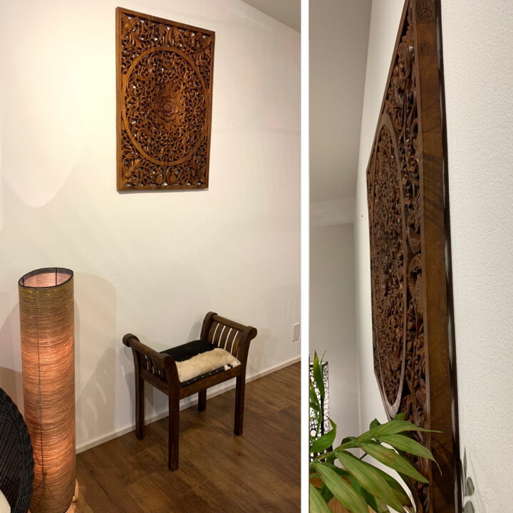 楽天市場】木彫りレリーフ 60×80cm 木彫り レリーフ アートパネル  