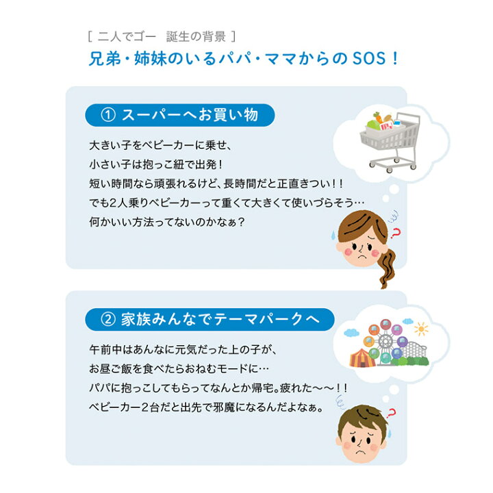 楽天市場】二人乗りベビーカー 二人でゴーDX デニム 二人乗り 双子 