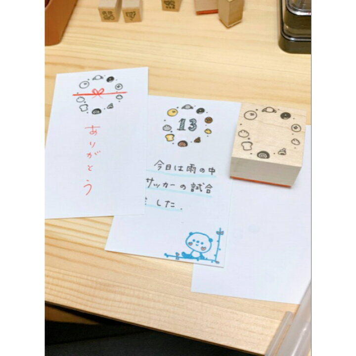 楽天市場 Loft ロフト 横浜 先行販売 スタンプ パン 枠 かょのこ かわいい バレットジャーナル 日記 ノート スケジュール帳 カレンダー かよのこhanko楽天市場店