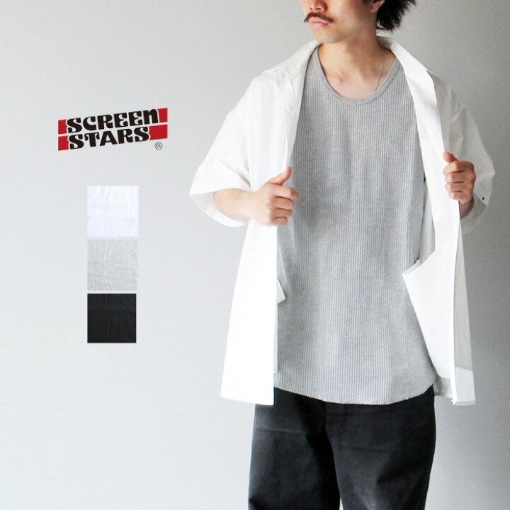 楽天市場】タンクトップ トップス メンズ シンプル ブランド Uネック  