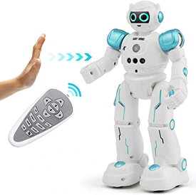 多機能ロボットおもちゃ ラジコンロボット 手振り制御 それは歌と踊りをする 子供のおもちゃ (青)