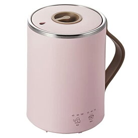 エレコム マグカップ型電気なべ 電気ケトル COOK MUG クックマグ 350mL 湯沸かし 煮込み 温度調節 タイマー 保温 ピンク HAC-EP01PN