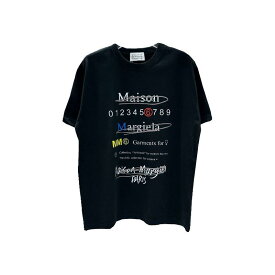 Maison Margiela メゾンマルジェラ Tシャツ MM6 エムエムシックス 半袖 メンズ ナンバーロゴ プリント カラー 2色