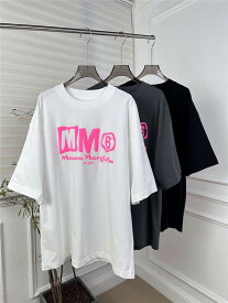 Maison Margiela メゾンマルジェラ Tシャツ MM6 エムエムシックス 半袖 メンズ ナンバーロゴ プリント カラー 3色