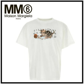 Maison Margiela メゾンマルジェラ Tシャツ MM6 エムエムシックス 半袖 メンズ ナンバーロゴ プリント カラー 3色
