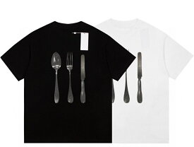 Maison Margiela メゾンマルジェラ Tシャツ MM6 エムエムシックス 半袖 メンズ ナンバーロゴ プリント カラー 2色