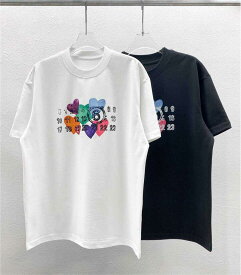 Maison Margiela メゾンマルジェラ Tシャツ MM6 エムエムシックス 半袖 メンズ ナンバーロゴ カラー 2色