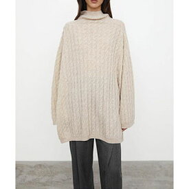 TOTEME トーテム Long cashmere cable knit melangeトップス
