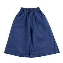 楽天市場】ワイドパンツ デニム（カラーブルー）（キッズ・ベビー 
