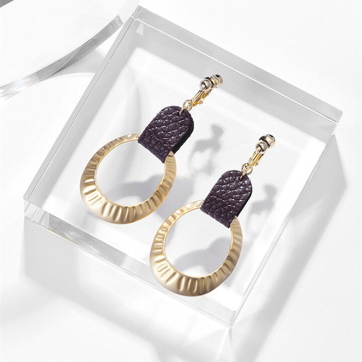楽天市場】【4/11 9:59まで☆最大50%OFF】ピアス イヤリング レザー 