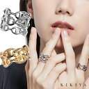 【楽天1位受賞】 リング 指輪 日型 太め シンプル レディース オープンリング ニッケルフリー 金属アレルギー 対応 アクセサリー シルバー ゴールド k18 仕上 母の日 彼女 プレゼント 女性 母の日 クリスマス 誕生日プレゼント レディース シンプル ジュエリー kikiya