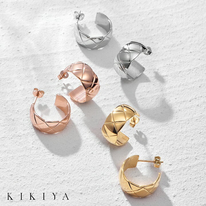 楽天市場】【1/29 9:59まで☆最大50%OFF】ピアス フープピアス ワイド 
