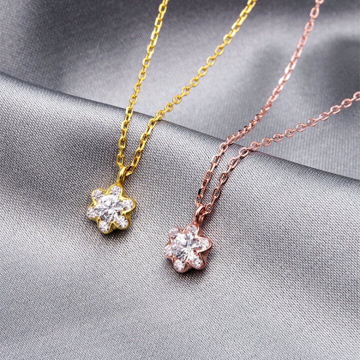 楽天市場】【3/11 9:59まで☆最大50%OFF】ネックレス 2SIZE 桜 
