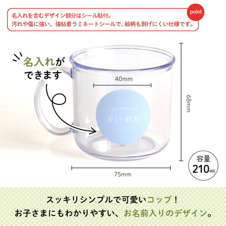 楽天市場】Stylish! Myowner 名入れができるコップ（ブルー 