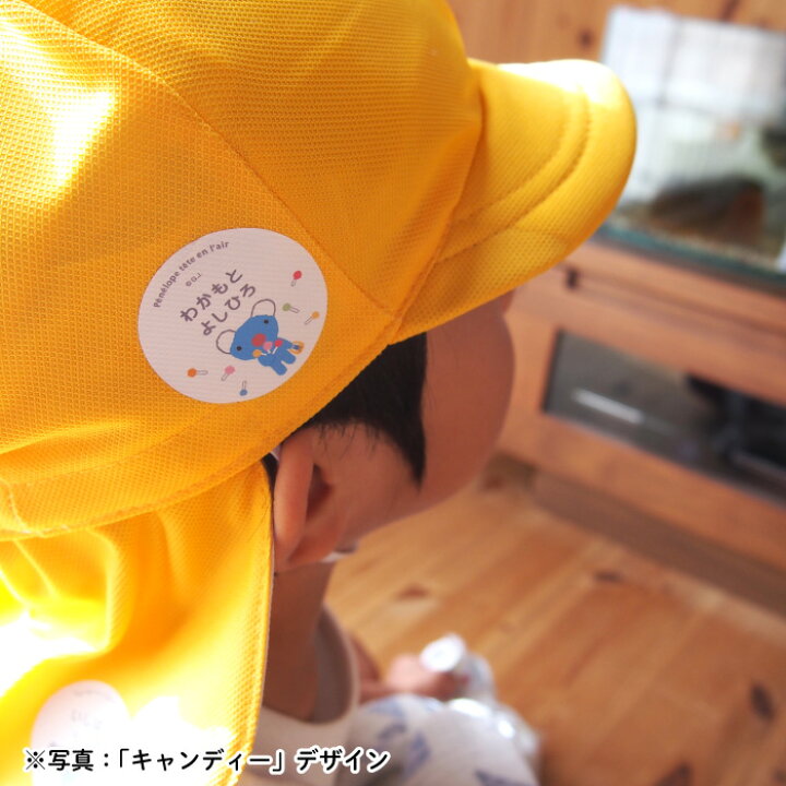 Stylish 体操帽用お名前シール 名入れ ティラノサウルス 2枚入 保育園 幼稚園 ダイナソー お名前 恐竜 Kids 子供 動物 キッズ