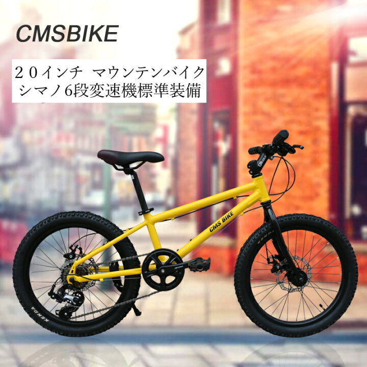 楽天市場】ジュニア マウンテンバイク 20インチ 自転車 シマノ6段変速 