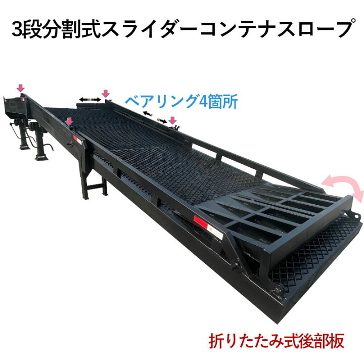 楽天市場】コンテナスロープ 幅2000mm 長10400mm 耐荷重10000kg | 3