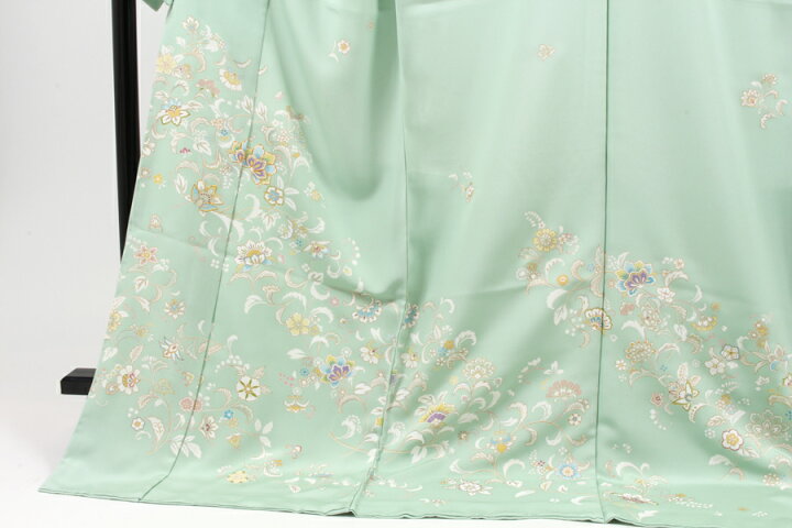 楽天市場】【久保耕 久美すがた】特選型糸目手挿し京友禅訪問着 ミント 