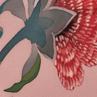 楽天市場】名古屋帯 塩瀬 作家物 手描き 花柄模様 一重梅色 O-3147