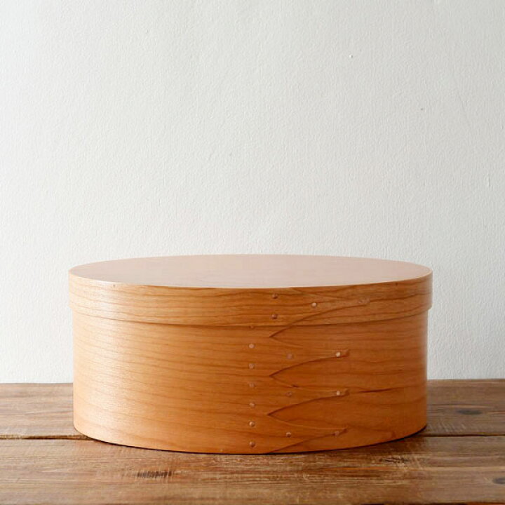 シェーカー オーバルボックス HS3135 Homestead L アクシス アンティーク風 ソーイングボックス ブルー ホームステッド 木箱