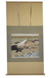 掛軸 横山大観（よこやま たいかん）『正気放光』 刺繍画 中古 #13416T