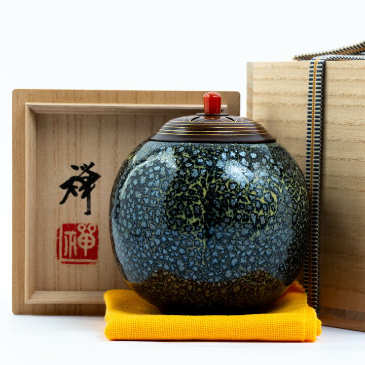 楽天市場】佐々木禅作 油滴釉 香炉 香爐 共箱 中古 #36858YRT : お酒 