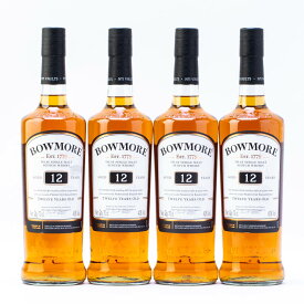 ボウモア 12年 スコッチ ウイスキー 40度 700ml 箱付 4本セット #2450 alc