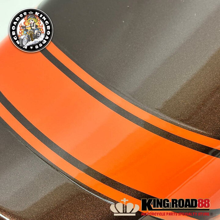 楽天市場】カワサキ ゼファーχ KingRoad88 Z2 仕様 火の玉 橙 茶 