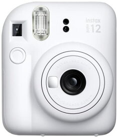 FUJIFILM チェキ インスタントカメラ instax mini 12 クレイホワイト INS MINI 12 WHITE